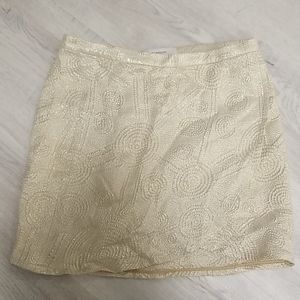 Thakoon metallic gold mini dress